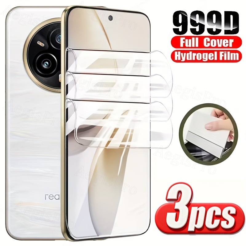 Realme C67 - Realme c67/c71/c75/c55/c53/c75x/c61/c51/c75에 적합한 하이드로겔 필름 3개,