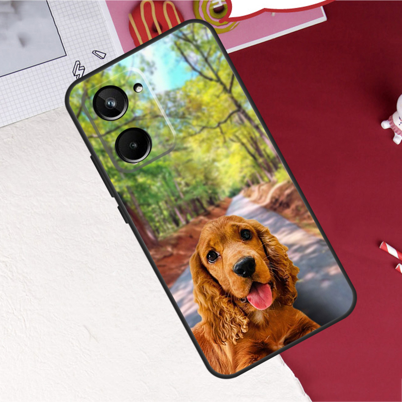 코커 스패니얼 강아지 디자인의 Realme GT8, G - Realme C67 리뷰 및 가격